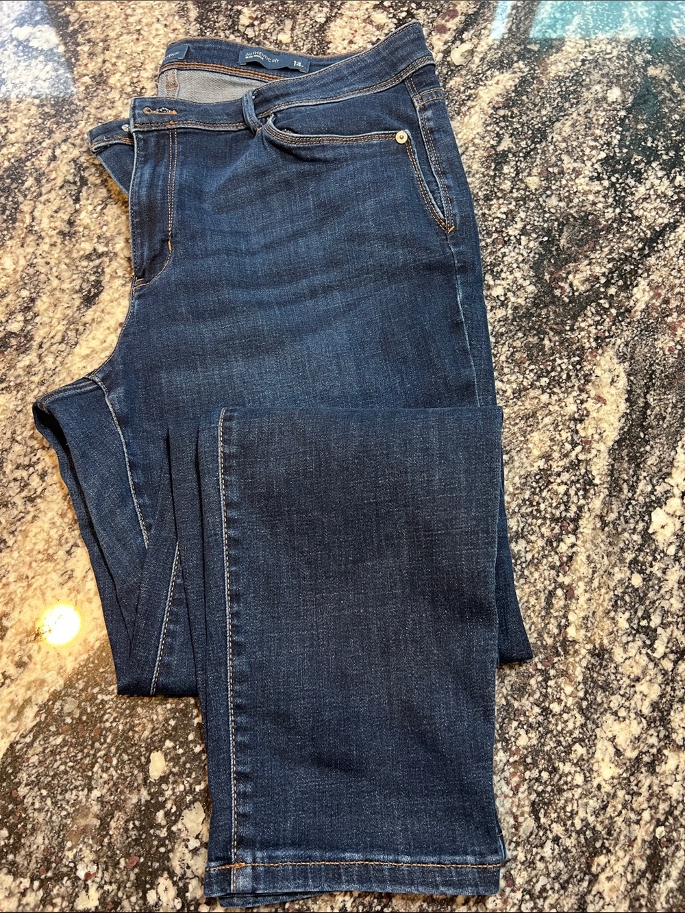 J. Jill Dark Blue Slim Ankle Jeans